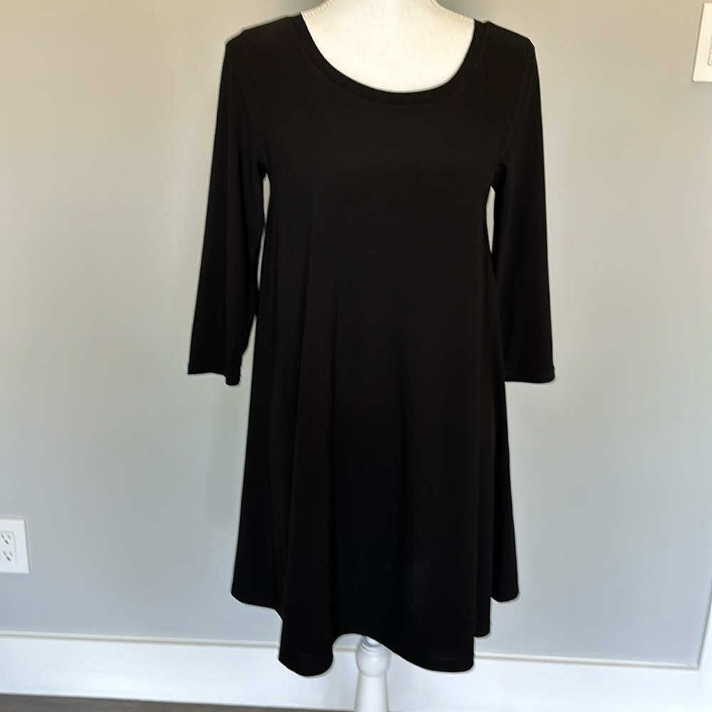 Fun Black Swing Dress